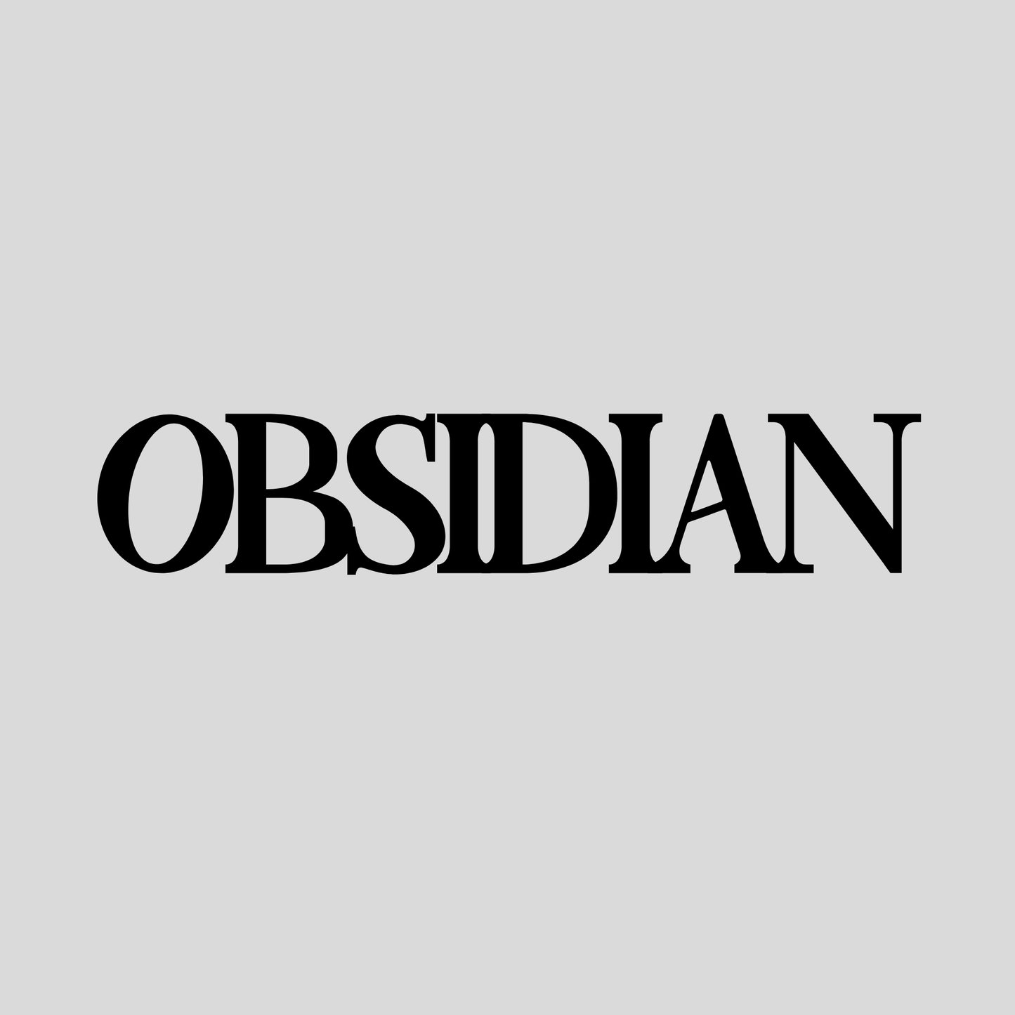 OBSIDIAN CAR STICKER