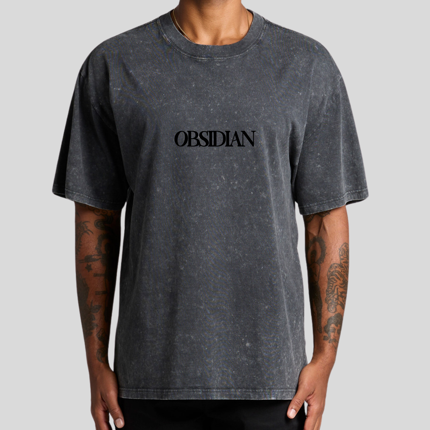 OBSIDIAN STONEWASH HEAVYWEIGHT TEE