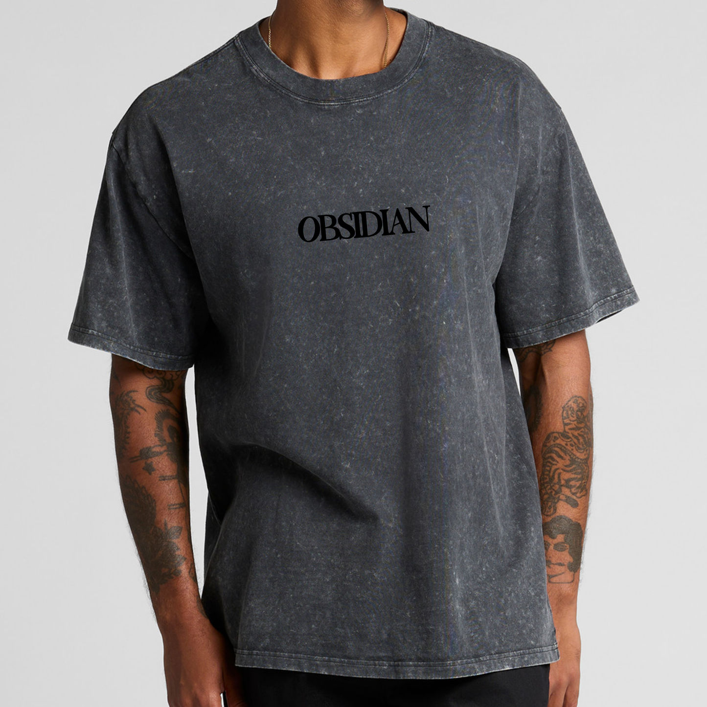 OBSIDIAN STONEWASH HEAVYWEIGHT TEE